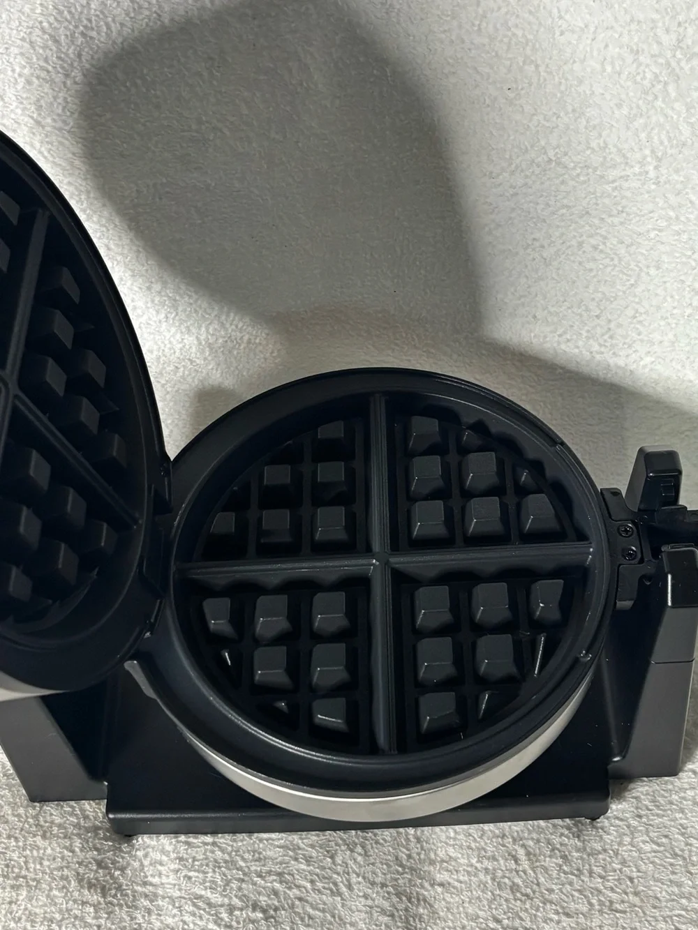 Cuisinart Silver and Black Countertop Waffle Maker